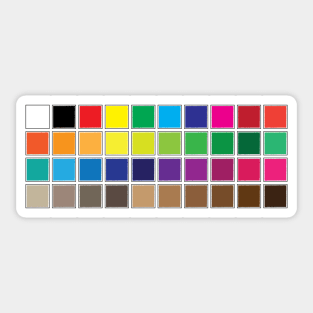 DEFAULT SWATCHES Sticker